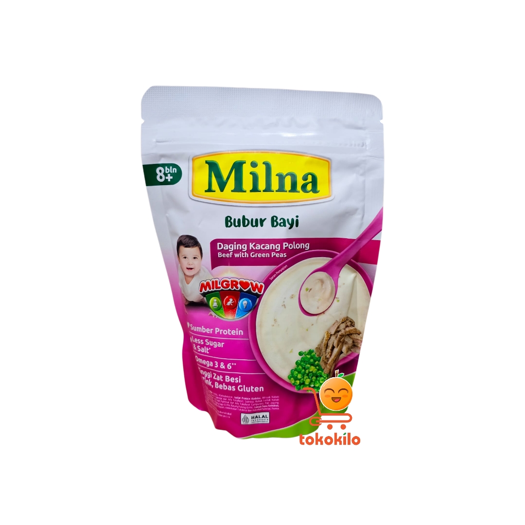 Milna Bubur Bayi Daging Kacang Polong 100gr