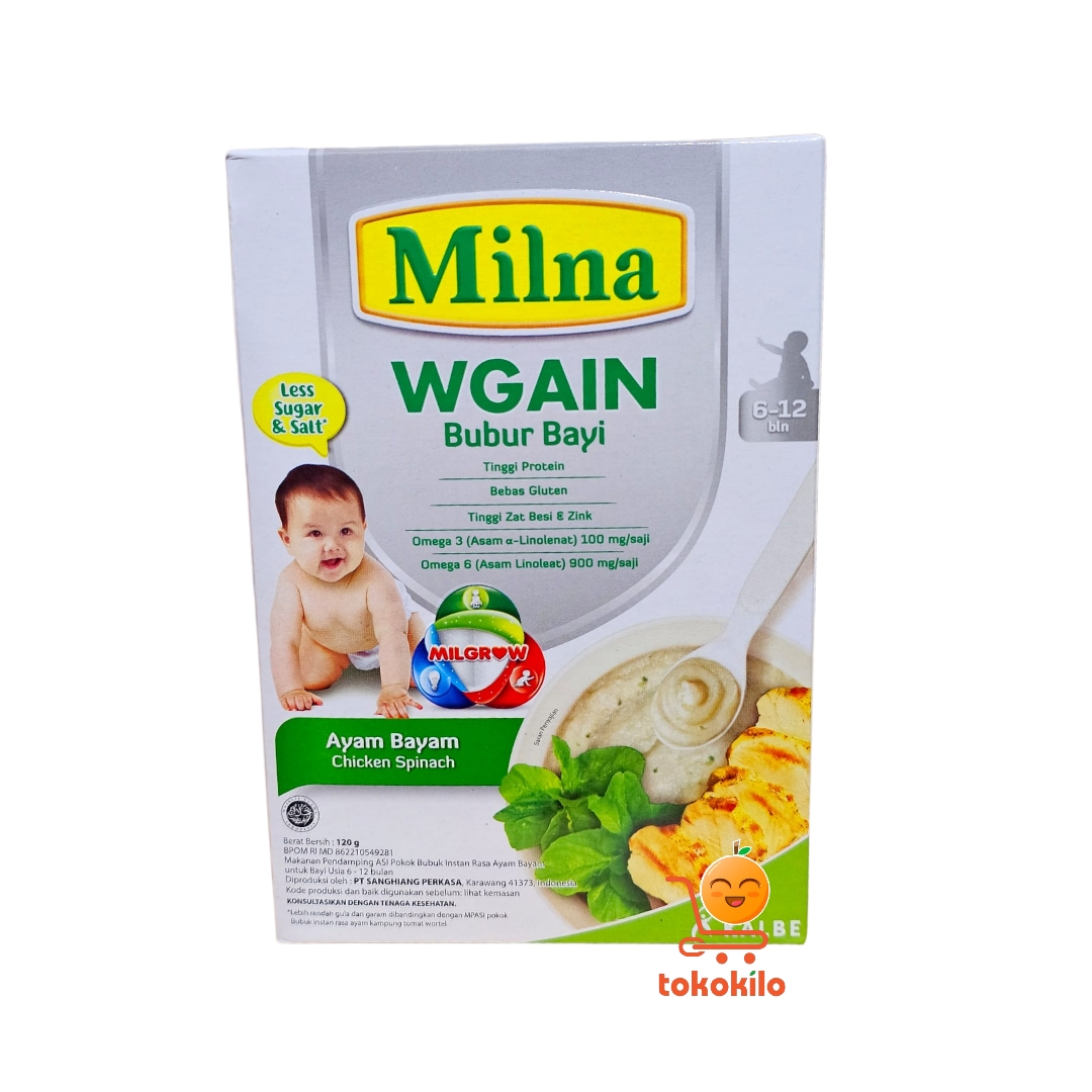 Milna WGAIN Bubur Bayi Ayam Bayam 120gr