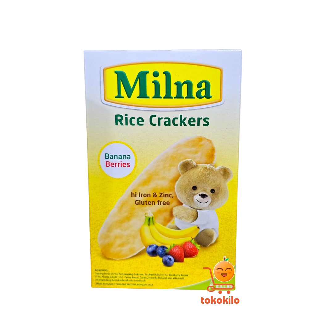 Milna Rice Crackers rasa Banana Berries 20gr