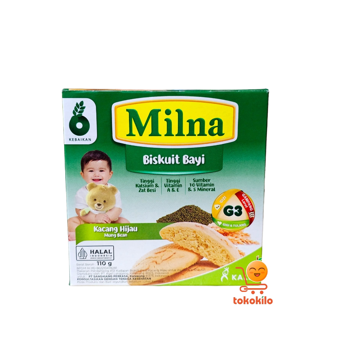 Milna Biskuit Bayi rasa Kacang Hijau 110gr