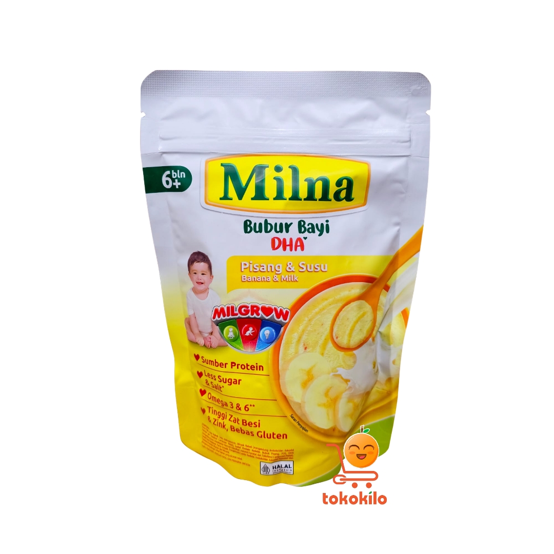 Milna Bubur Bayi DHA Pisang & Susu 120gr