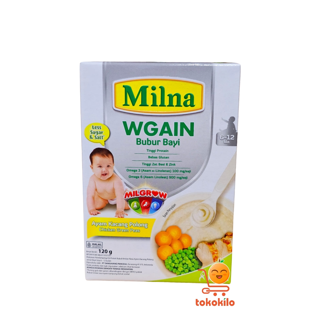 Milna WGAIN Bubur Bayi Ayam Kacang Polong 120gr