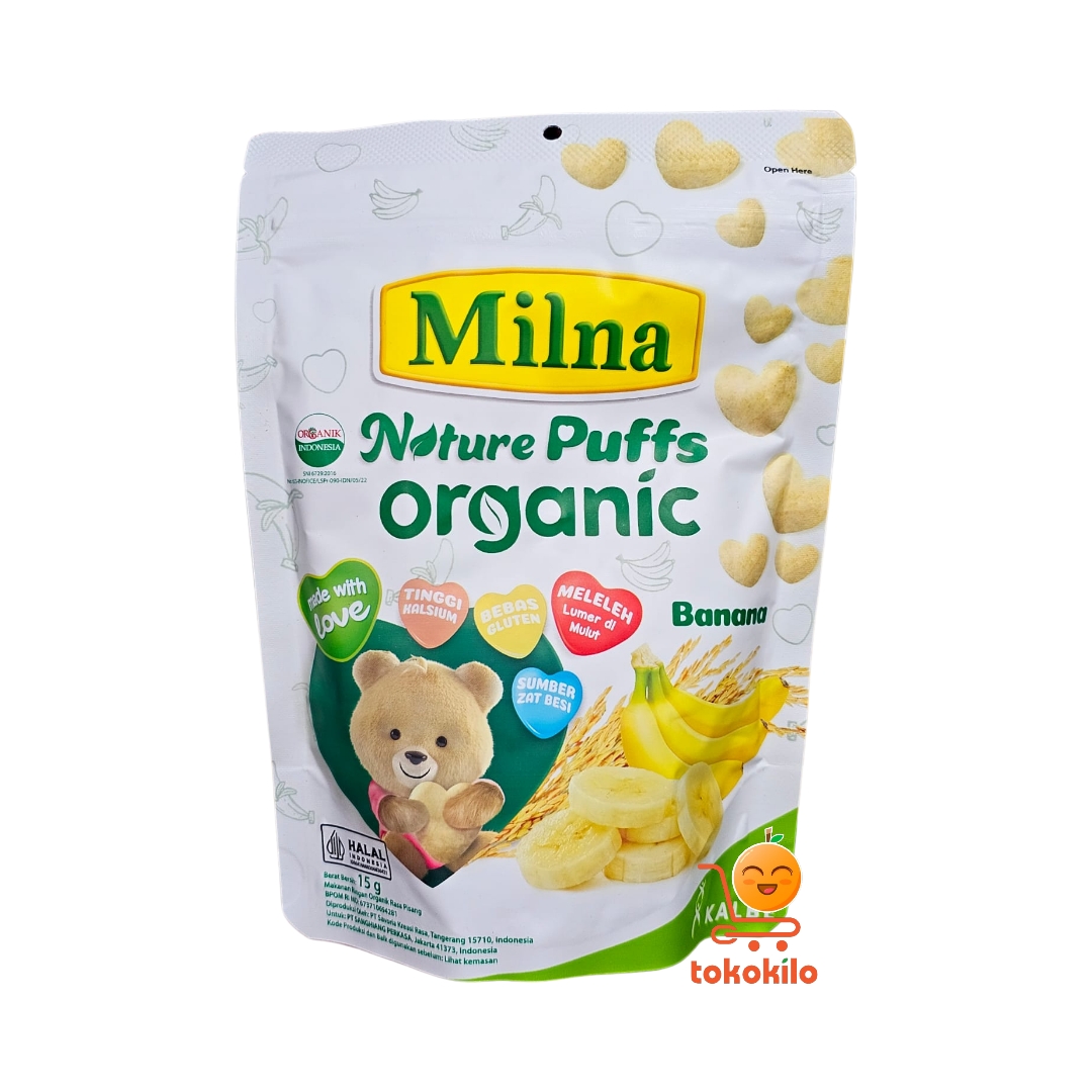 Milna Nature Puffs Organic rasa Pisang 15gr