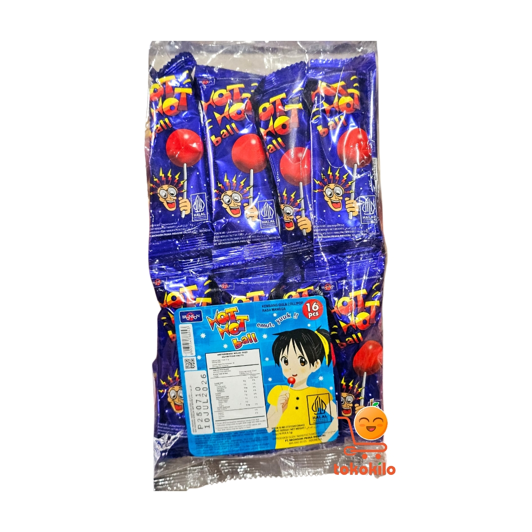 Permen Hot Hot Ball Rasa Mangga 100gr