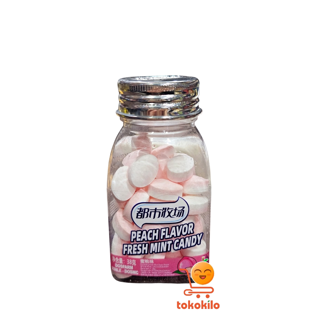 Permen Mint Dosfarm Rasa Persik 38gr