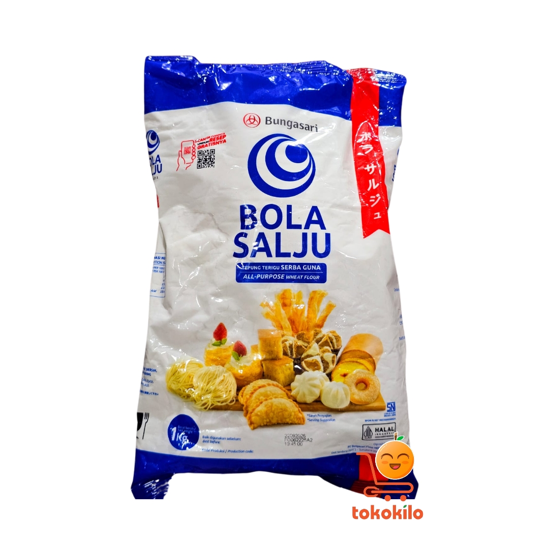 Tepung Bola Salju Biru Tepung Terigu Bungasari 1kg
