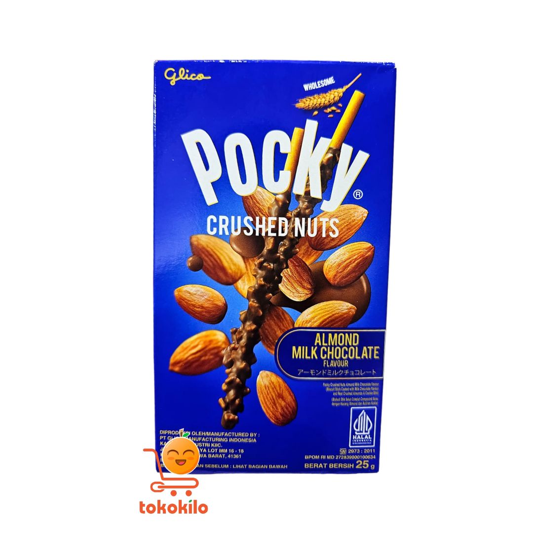 Pocky Crushed Nuts Almond Milk Chocolate 25gr