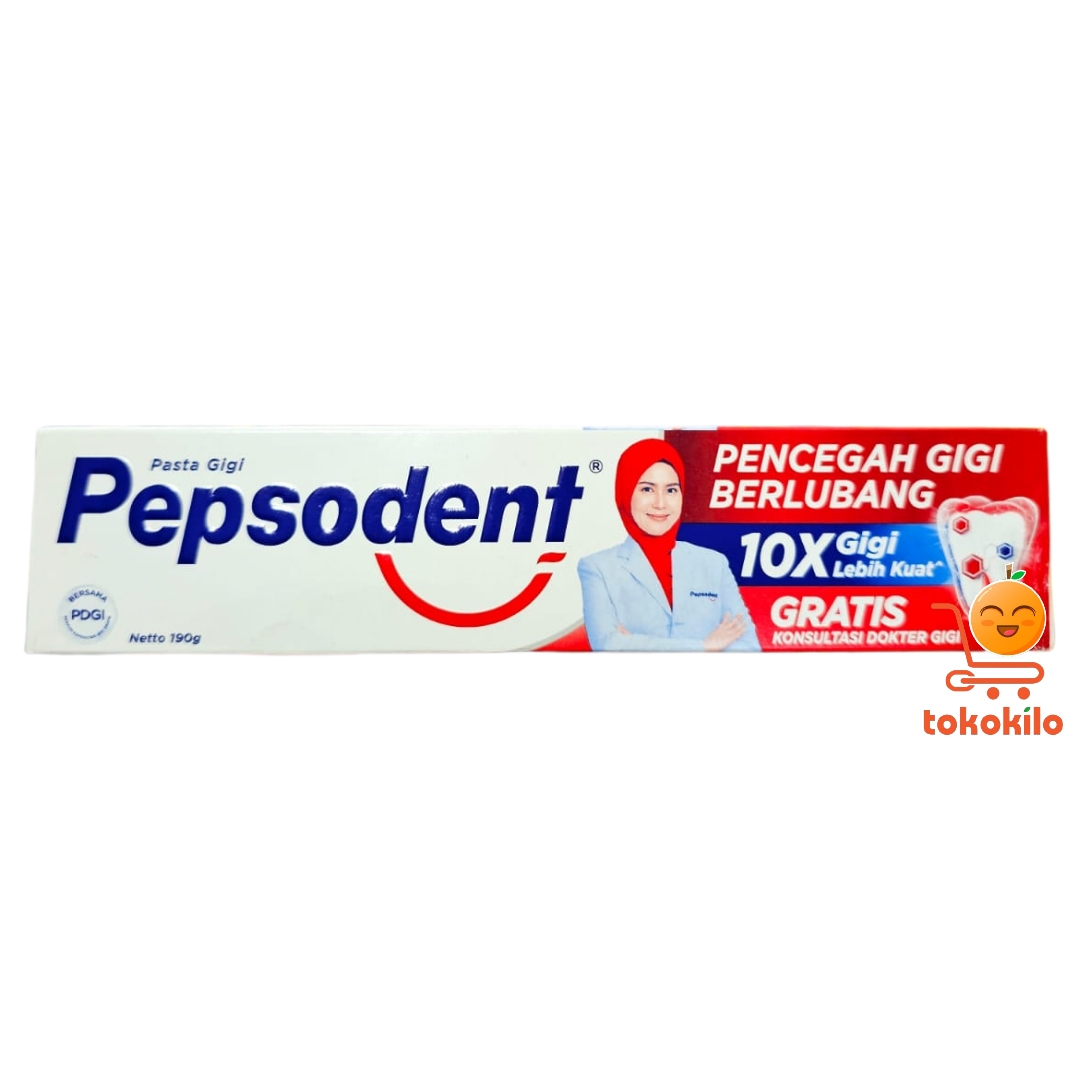 Pasta Gigi Pepsodent Pencegah Gigi Berlubang 72gr, 120gr, 190gr, 225gr
