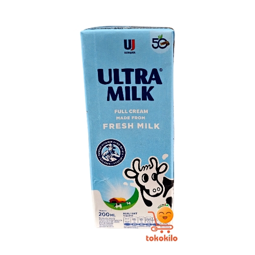 Susu Ultra Milk Full Cream 200ml, 1000ml