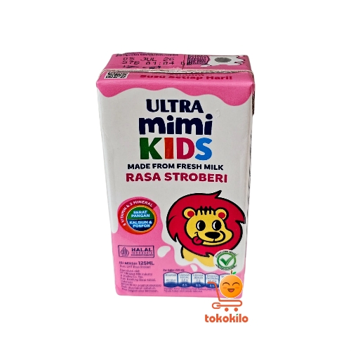 Susu UHT Ultra Mimi Kids rasa Stroberi 125ml