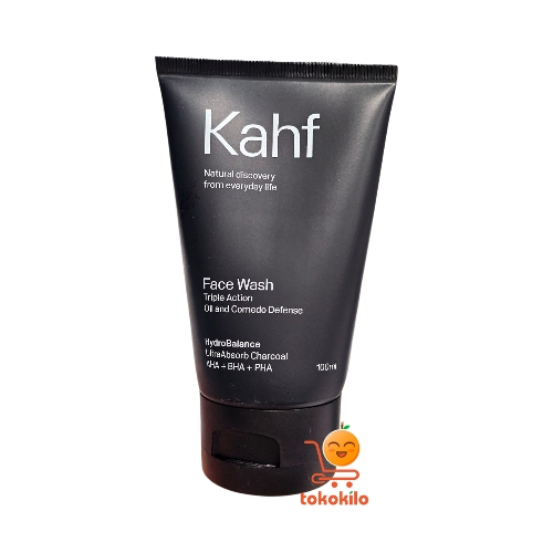 Kahf Face Wash Triple Action Oil & Comedo Defense Pria 100ml