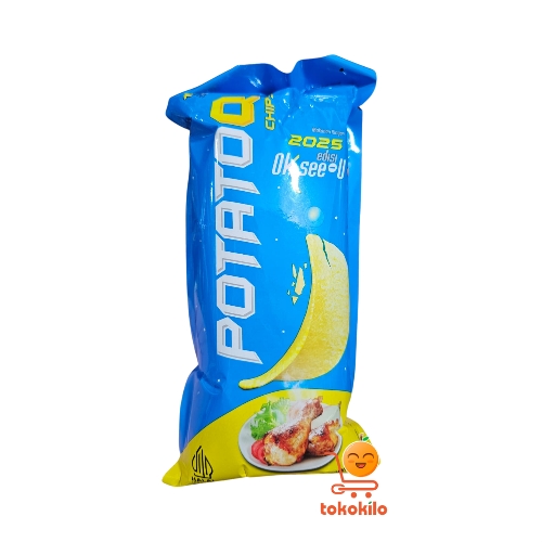 Kikoya Keripik Kentang PotatoQ Chips Rasa Ayam Bawang 22gr 
