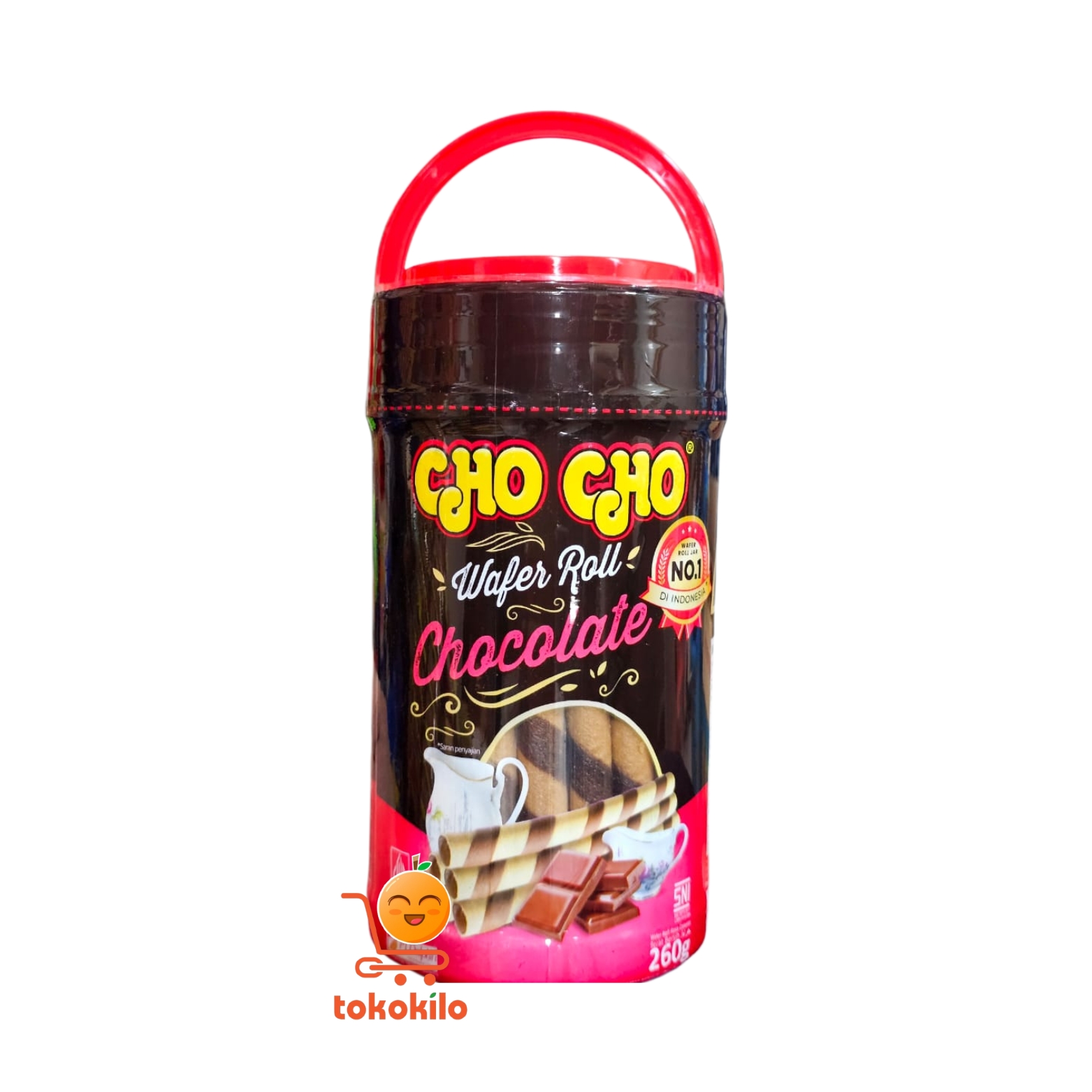 Cho Cho Wafer Roll Rasa Cokelat 260gr