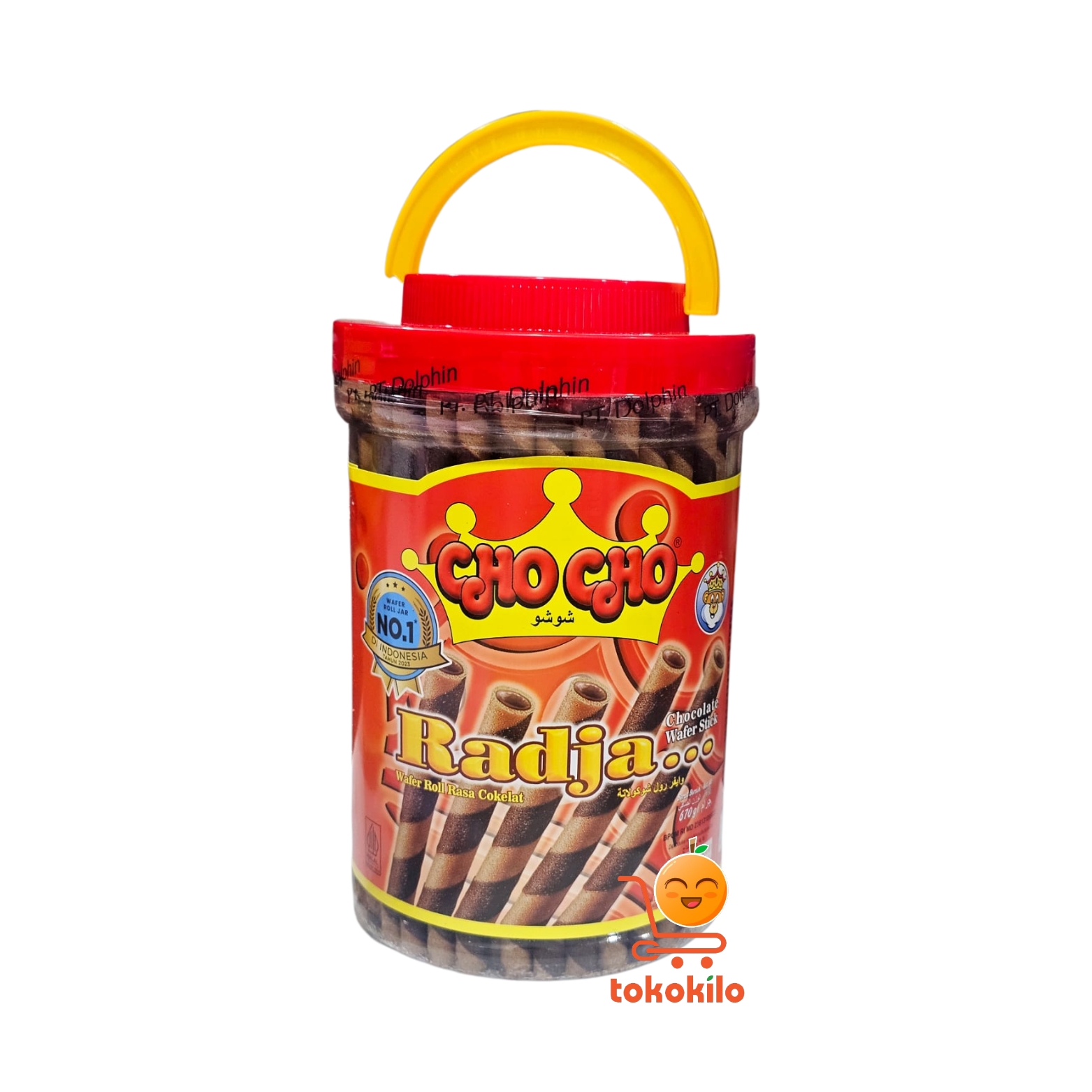 Cho Cho Radja Wafer Roll Rasa Cokelat 670gr