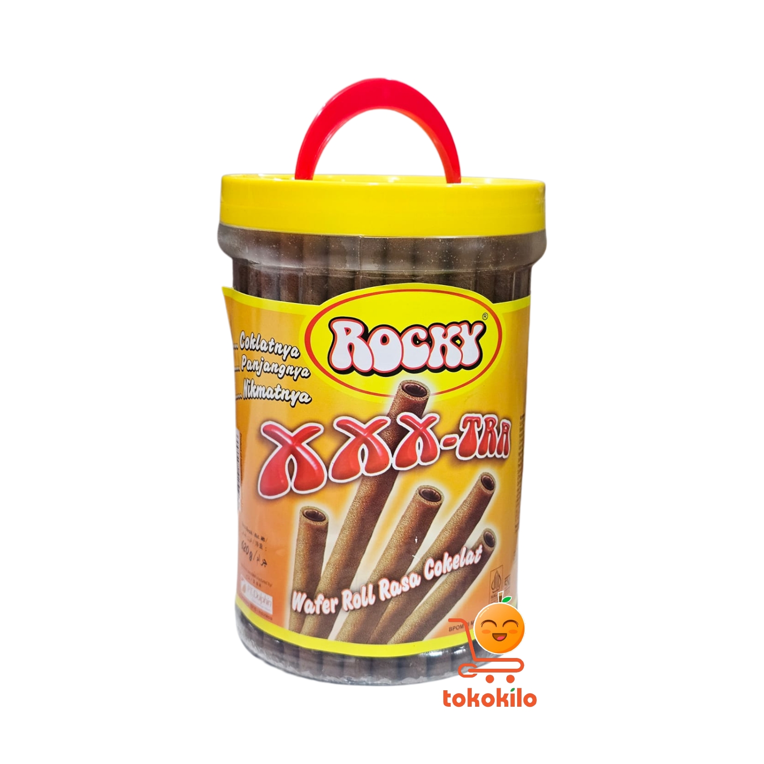 Rocky XXX-TRA Wafer Roll rasa Cokelat 620gr