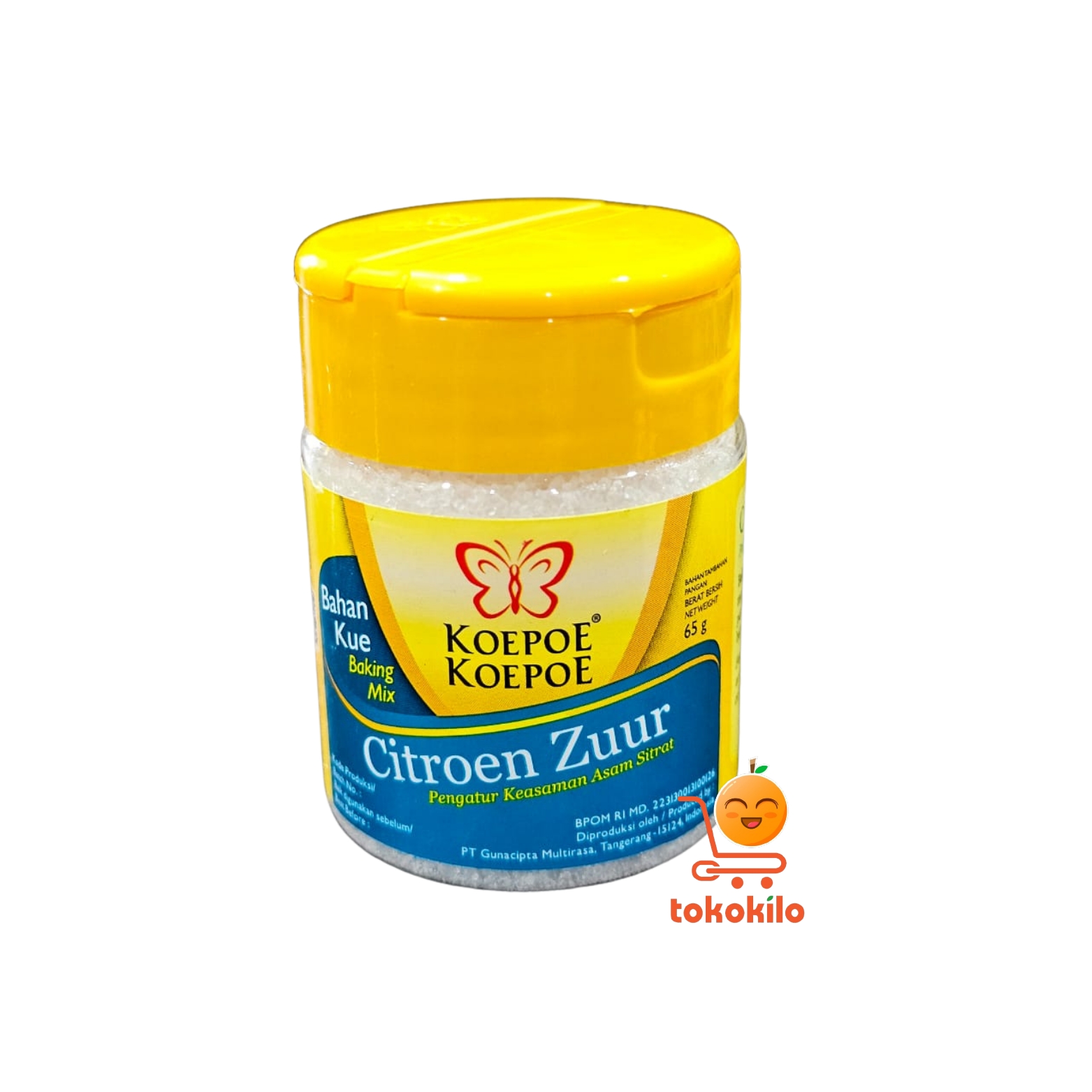 Pengatur Keasaman Koepoe Koepoe Citroen Zuur 65g
