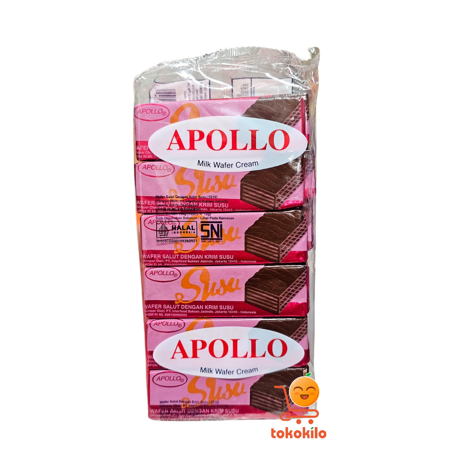 Apollo Wafer Susu (1 Bungkus X 12pcs) 144gr