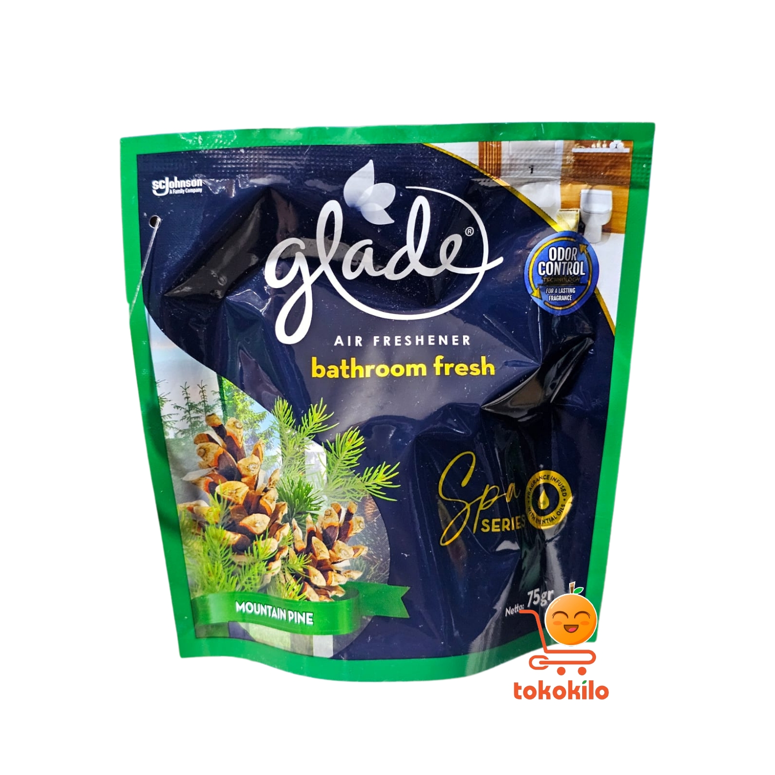 Pengharum Kamar Mandi Glade Mountain Pine 75gr