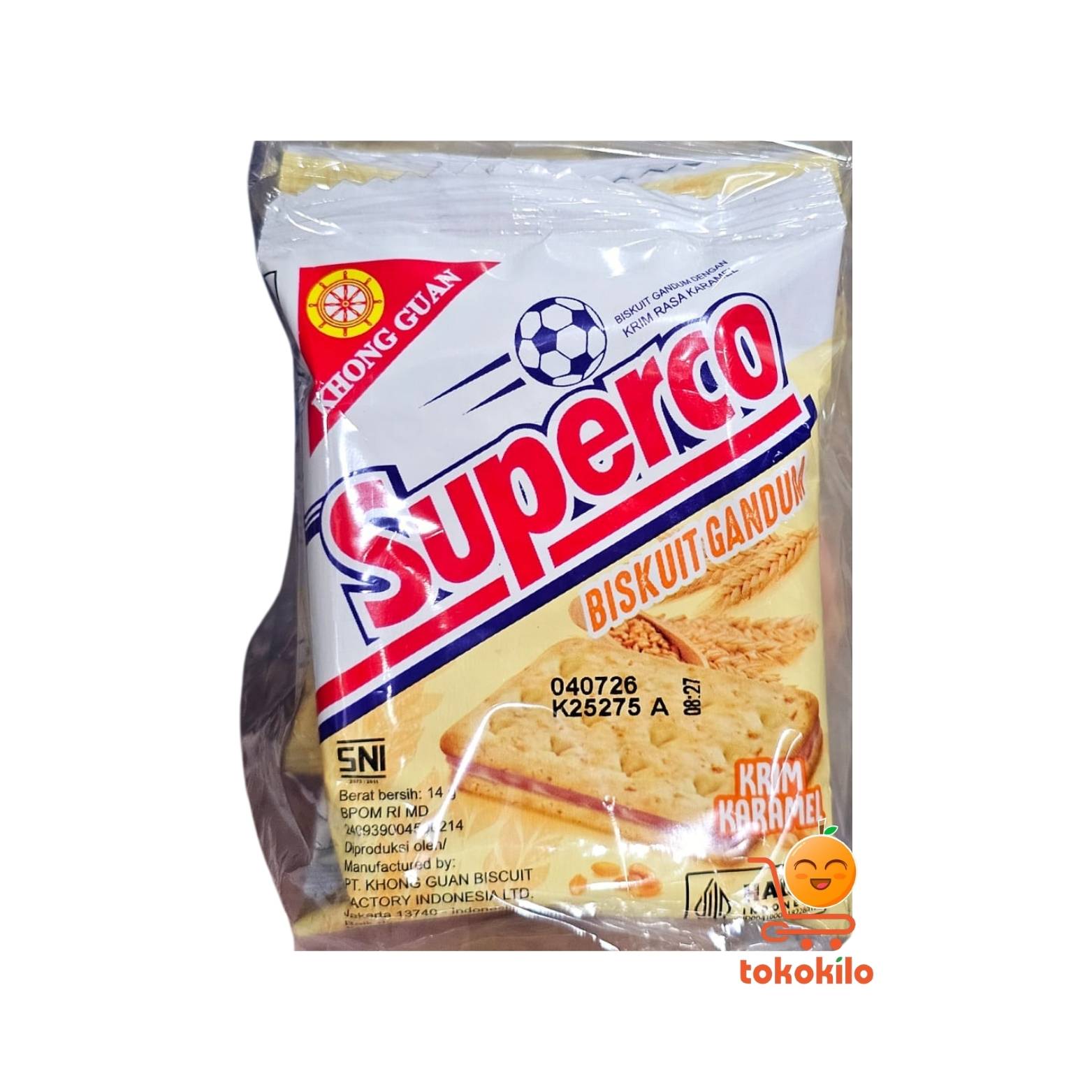 Superco Gandum Crackers Krim Karamel (1Pack x 10bks)