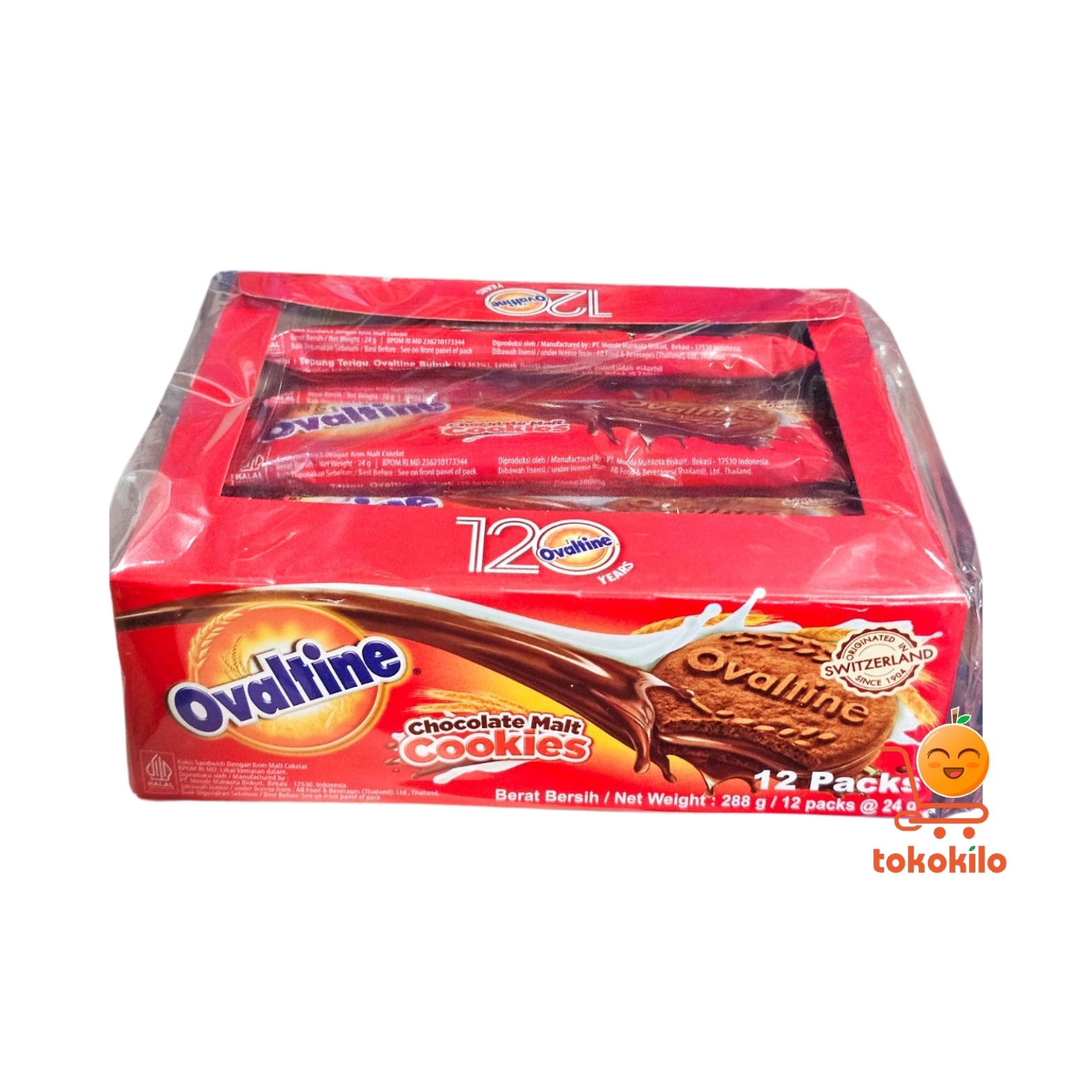 Ovaltine Chocolate Malt Cookies (1Pack x 12 pcs)