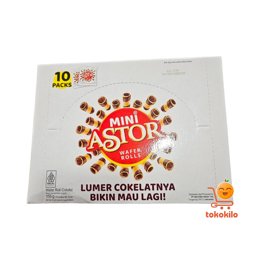 Mini Astor Roll Cokelat 155gr