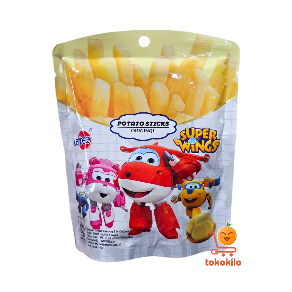 Larbee Super Wings Stik Kentang Rasa Original 40gr