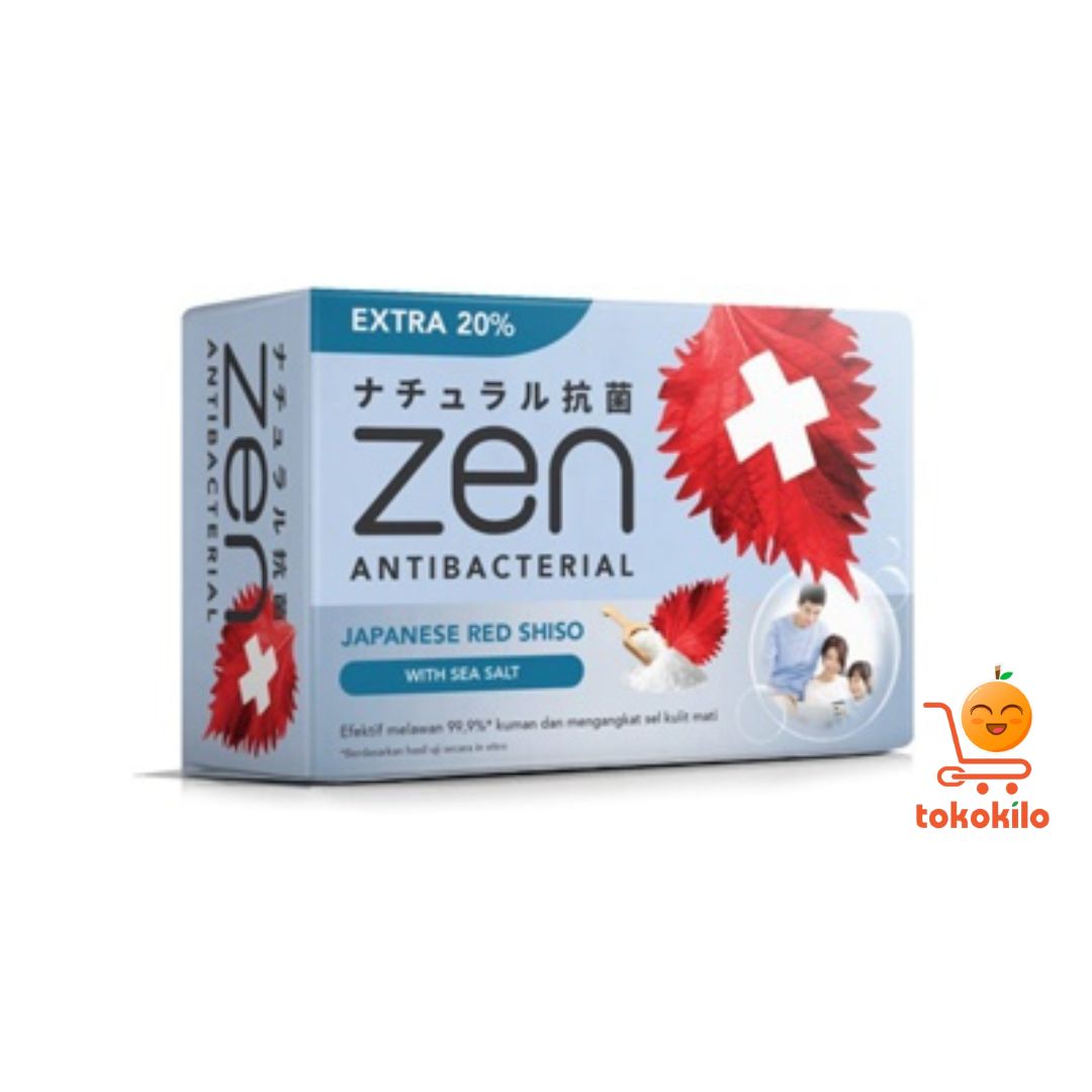 Sabun batang Zen Soap Antibacterial Japanese Red Shiso Sea Salt 70gr