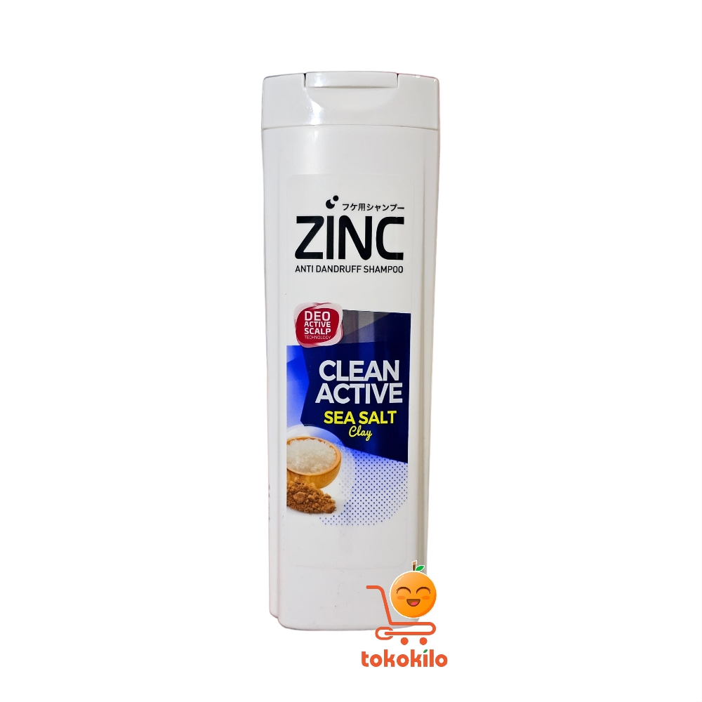 Zinc Anti Dandruff Shampoo Clean Active Sea Salt 170ml, 340ml