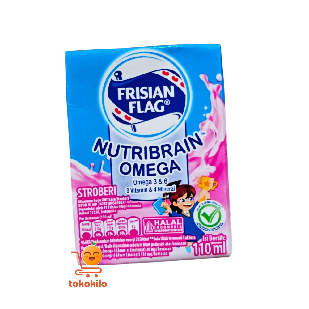 Frisian Flag Susu UHT Rasa Stroberi 110ml , 180ml