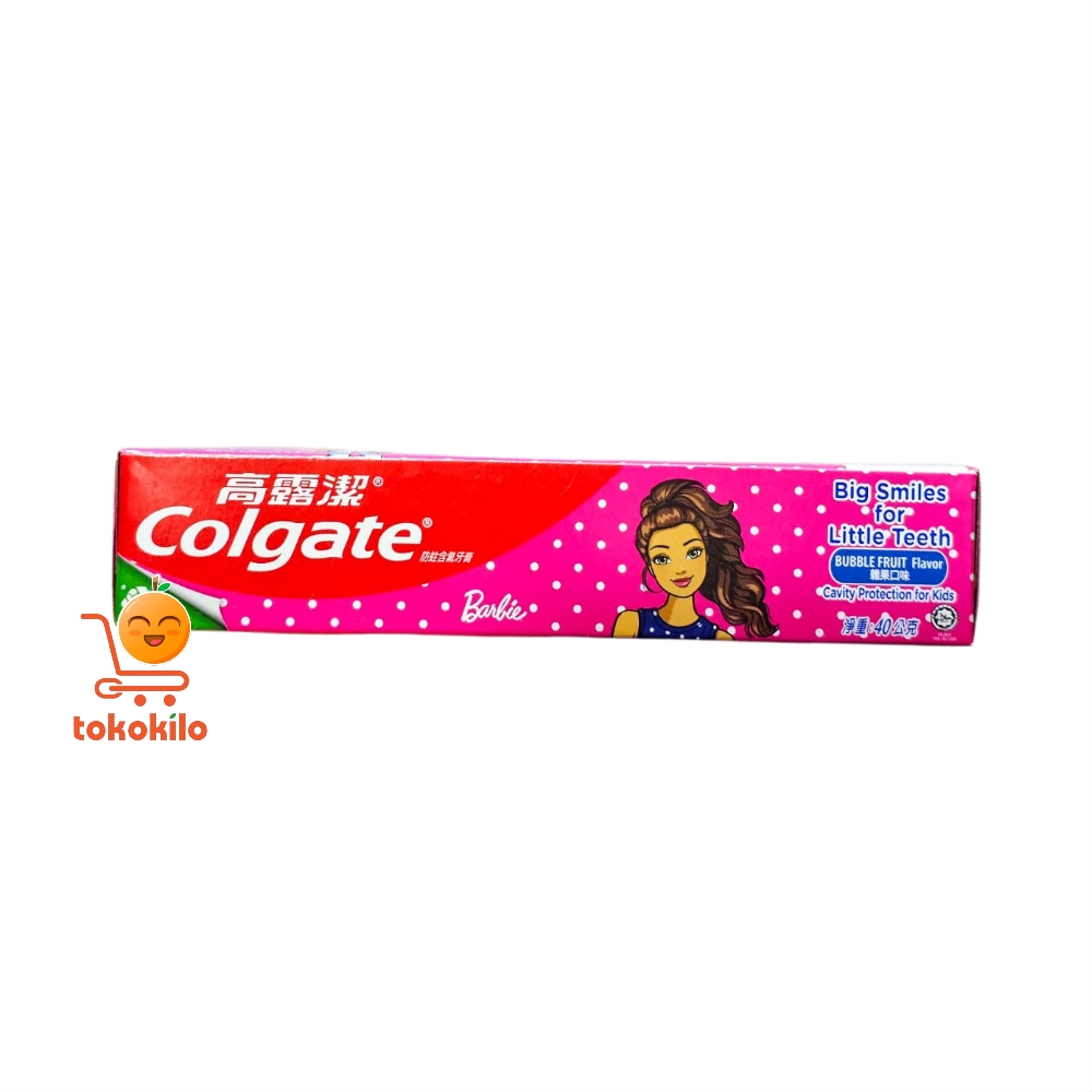 Colgate Pasta Gigi Kids Barbie Bubble Fruit 40gr