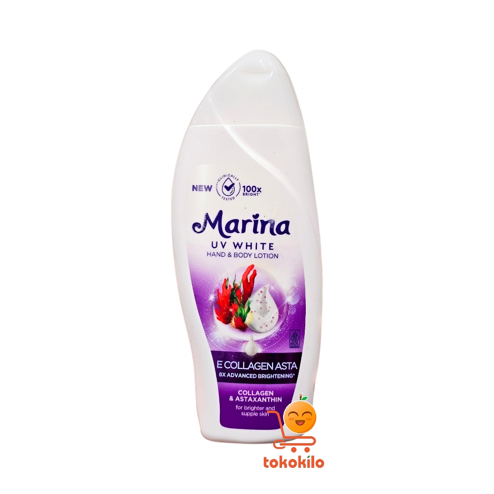 Marina Hand & Body Lotion UV White E Collagen Asta 185ml