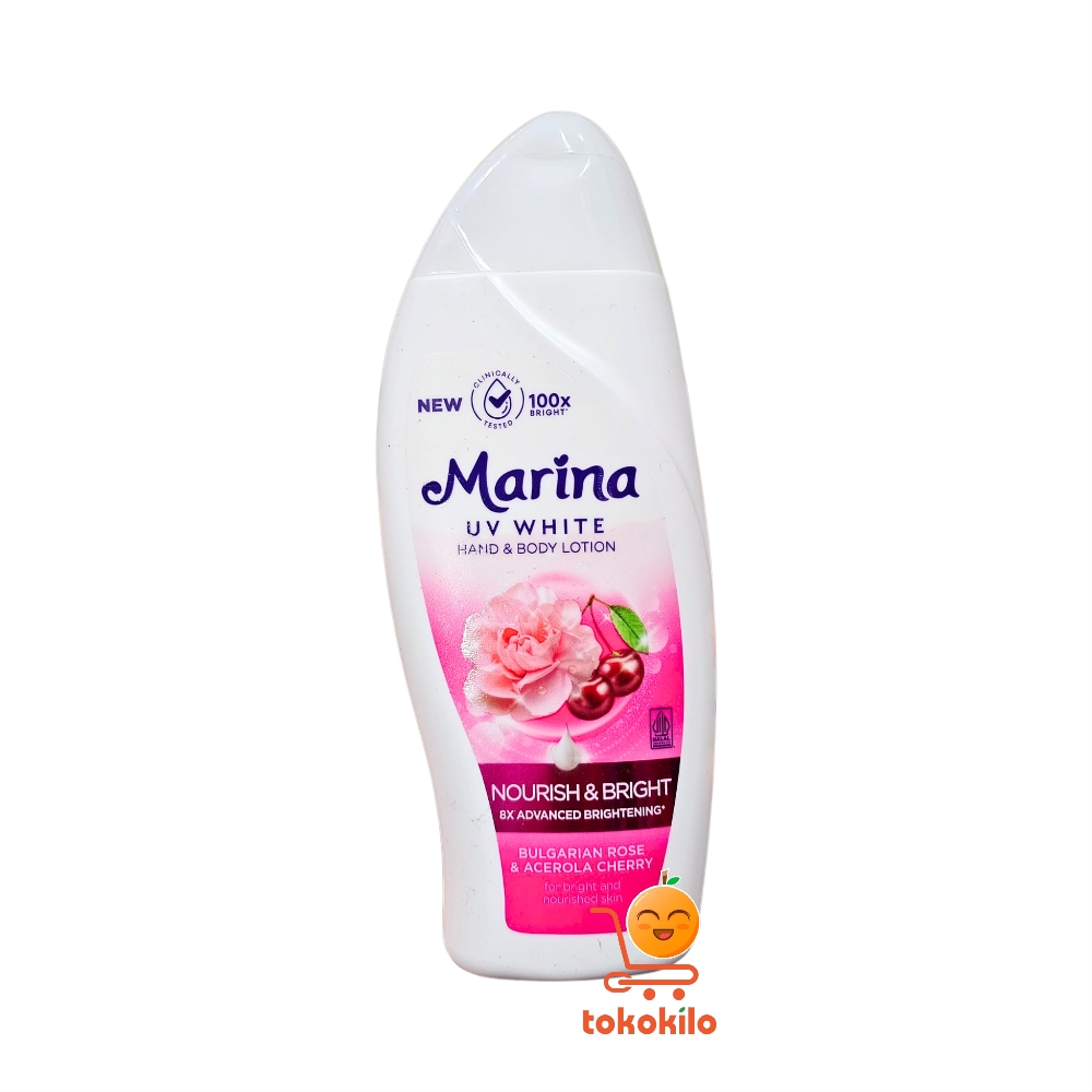 Marina Hand & Body Lotion UV White Nourish & Bright 185ml