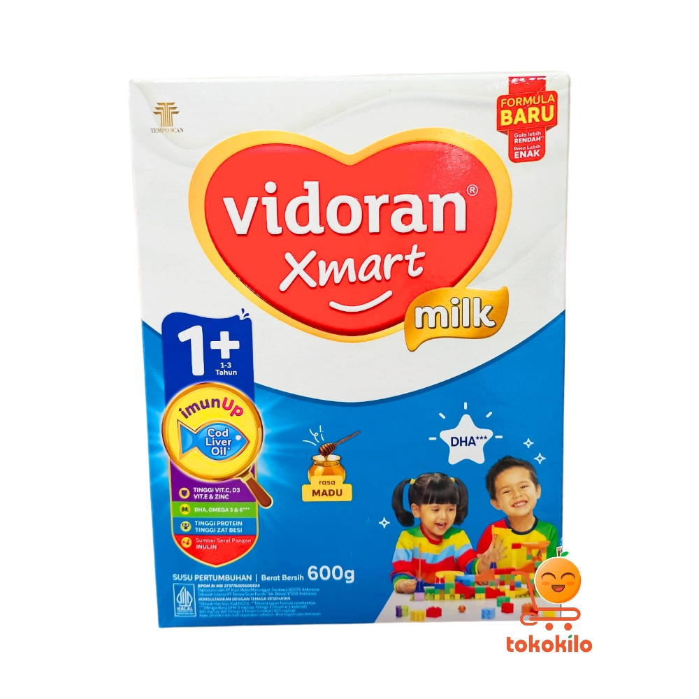 Susu Vidoran Xmart 1+ Madu (1–3 Tahun) 600gr