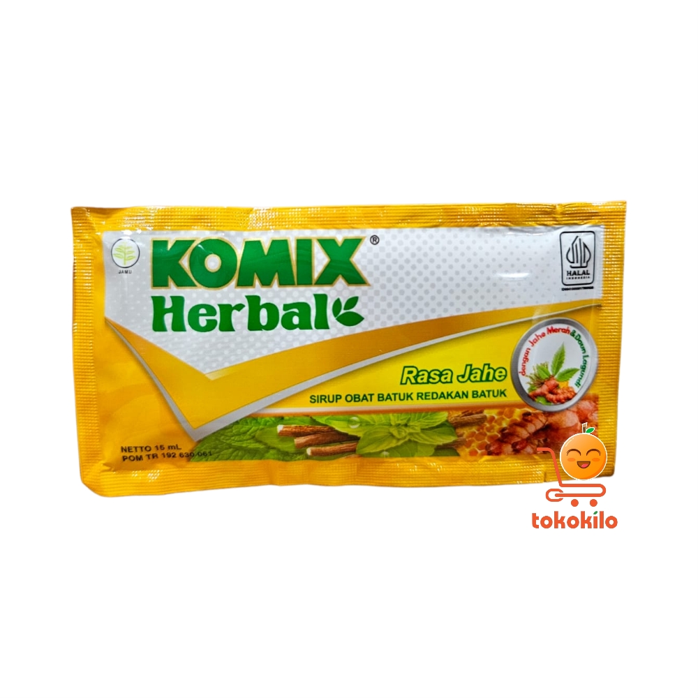Komix Herbal Rasa Jahe (1 Box X 6pcs)