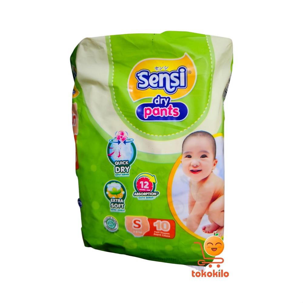 Popok Bayi Sensi Dry Pants S10, M10, L10