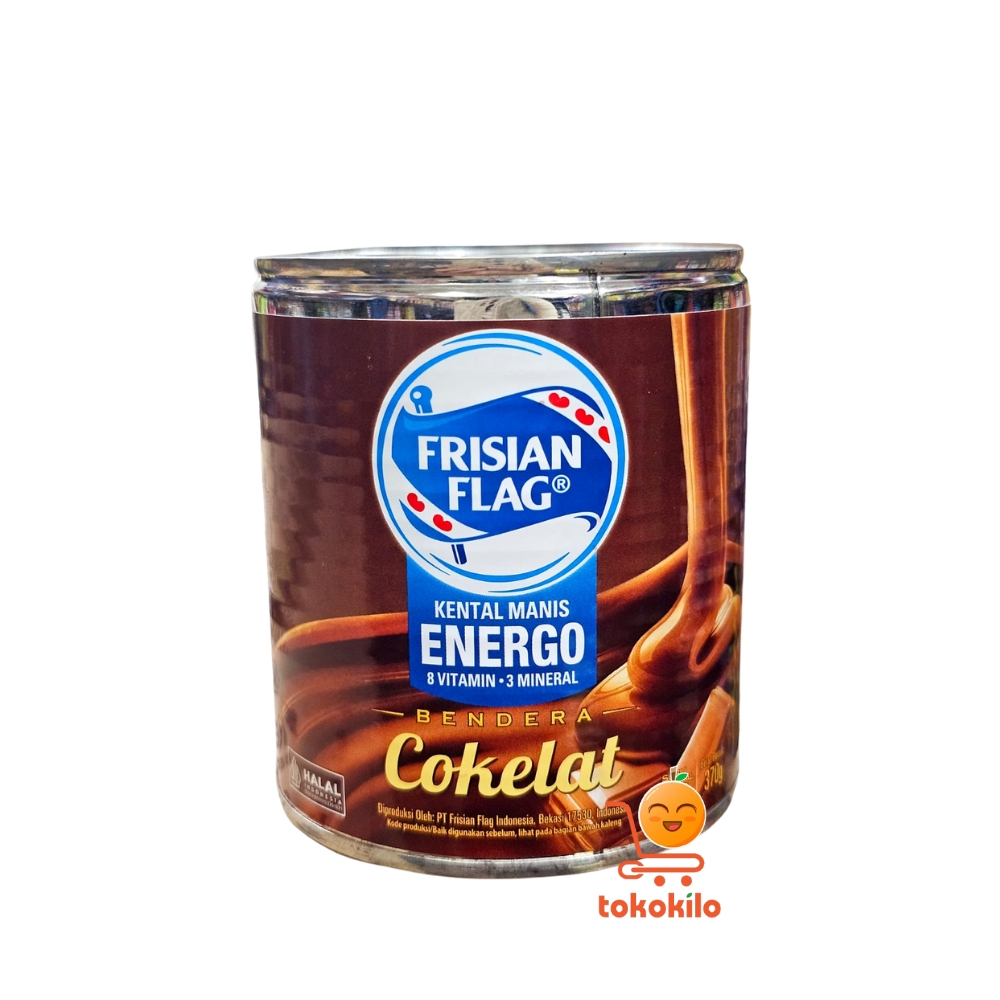 Frisian Flag Susu Kental Manis Rasa Cokelat Energo Kaleng 370gr