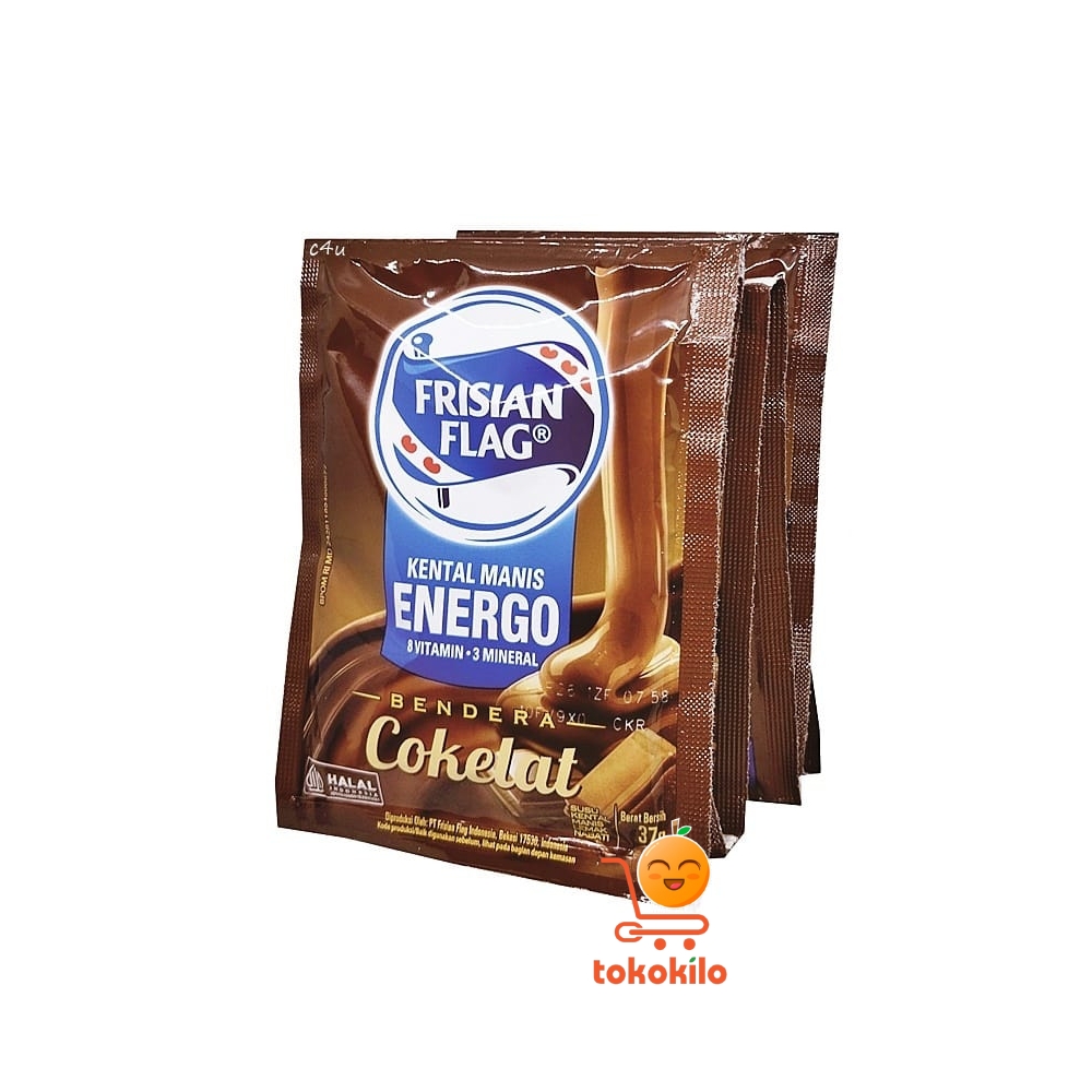 Frisian Flag Susu Kental Manis Rasa Cokelat Energo (1 Pack X 6pcs)  37gr