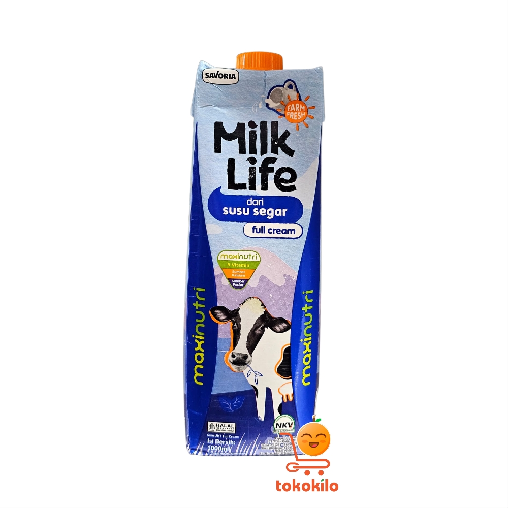 Susu UHT MilkLife Full Cream 1000ml