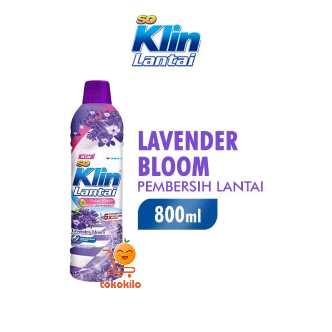 Soklin Pembersih Lantai Lavender Bloom 800ml