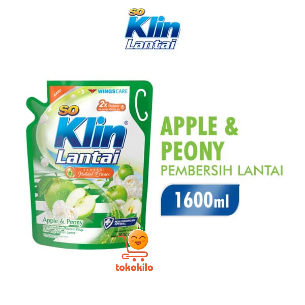 Soklin Pembersih Lantai Apple & Peony 1600ml