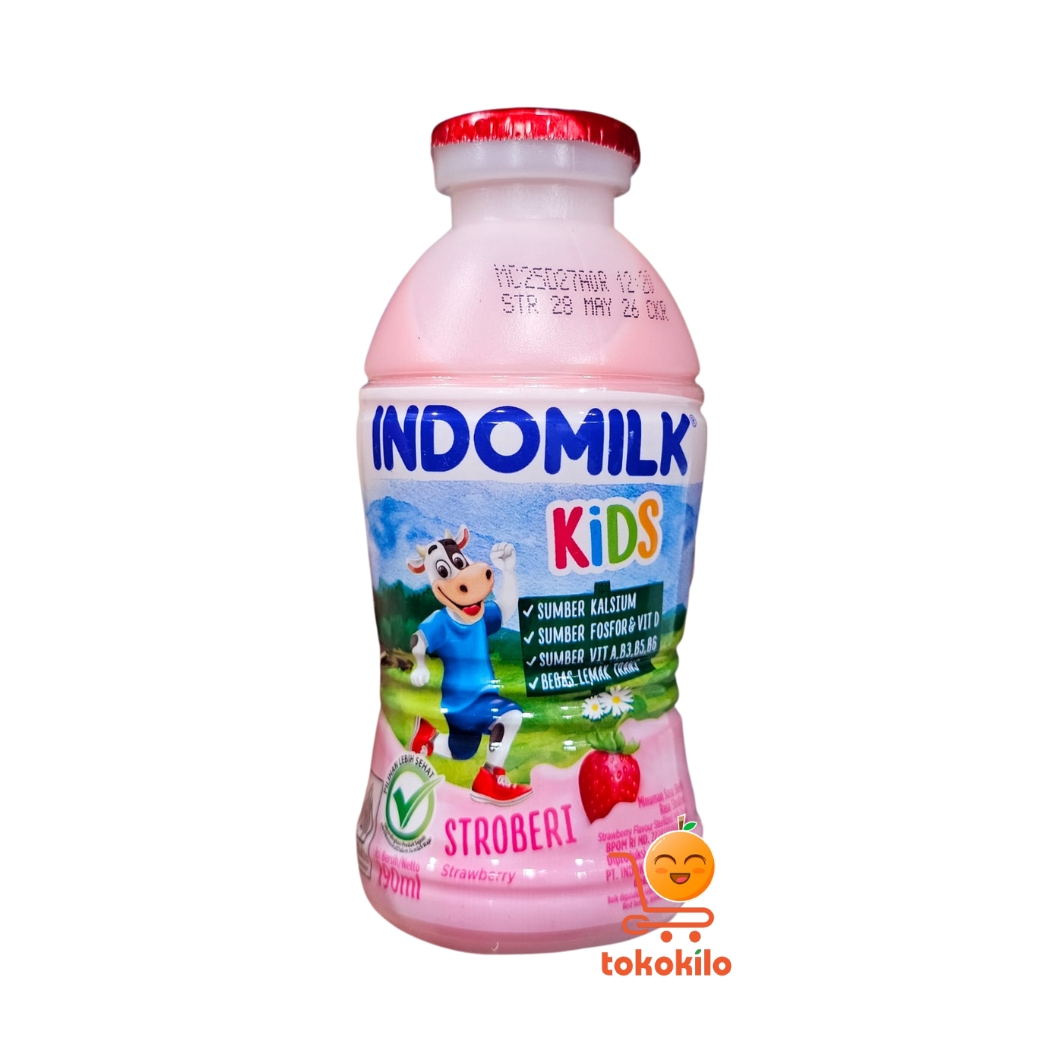 Indomilk Susu Steril Stroberi 190ml