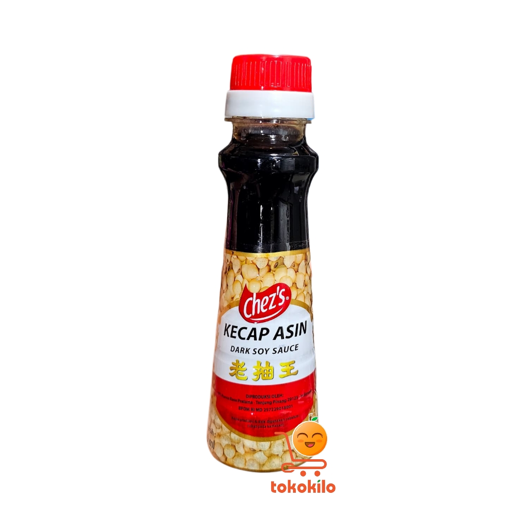 Chez's Kecap Asin (Dark Soy Sauce) 150ml, 610ml