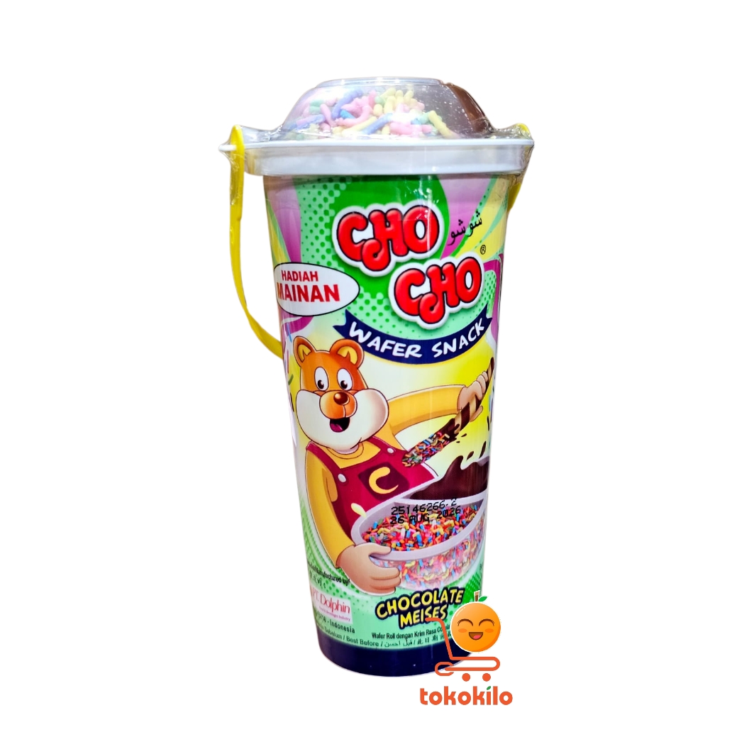 Cho Cho Wafer Snack Rasa Coklat Meises 40gr (1Pack X 10pcs)