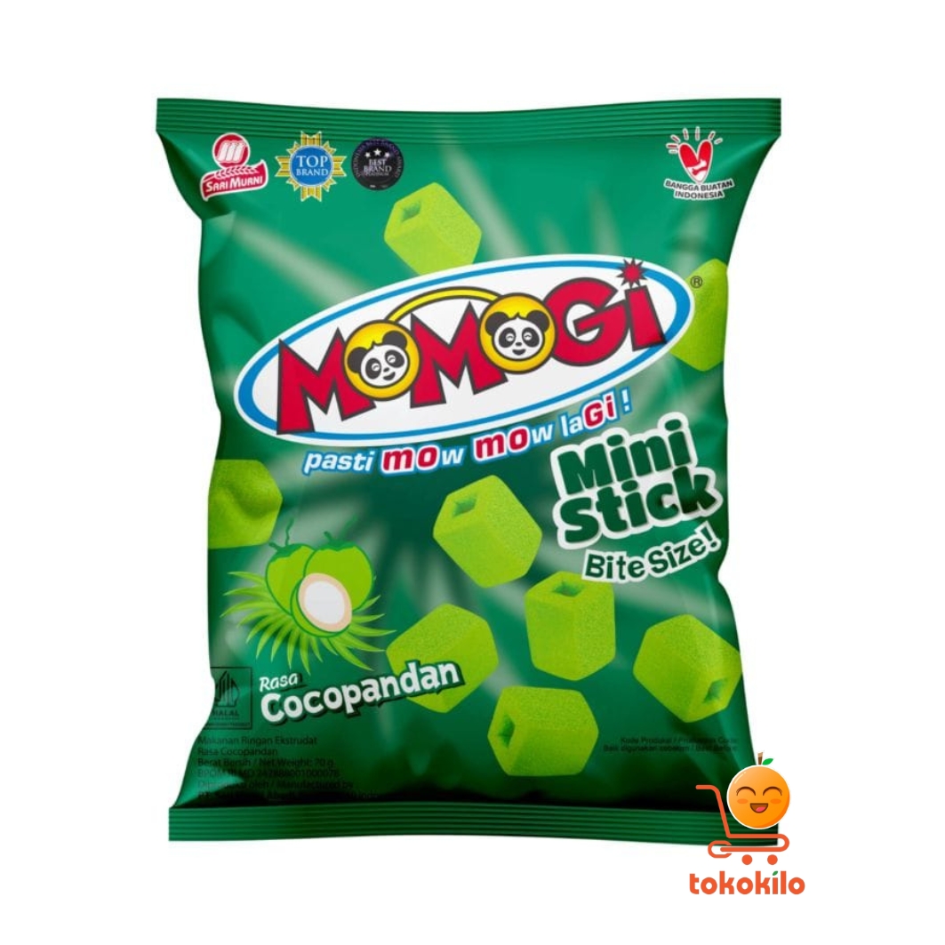 Momogi Mini Stick rasa Cocopandan 70gr, 20gr