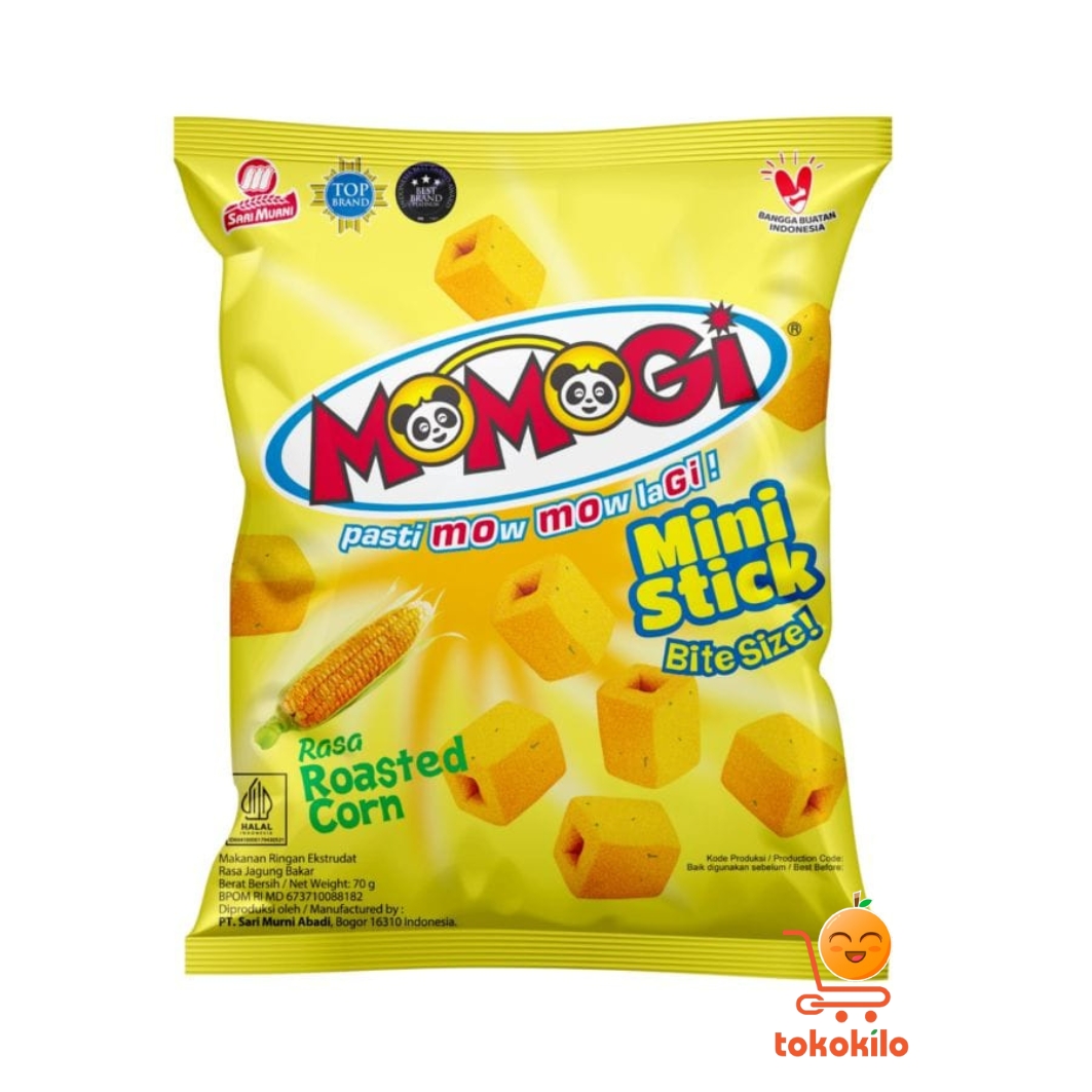 Momogi Mini Stick Rasa Jagung Bakar 70gr, 20gr