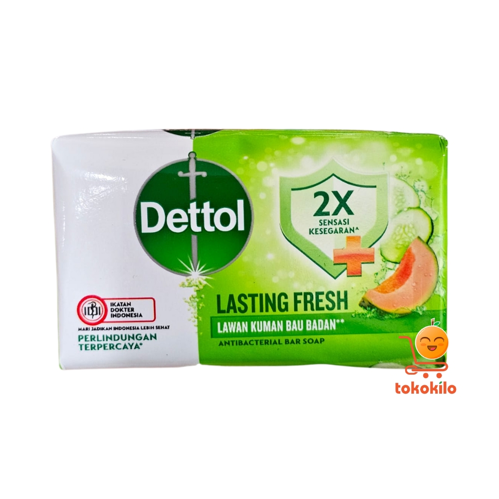  Dettol Lasting Fresh Sabun Antibakteri 60gr