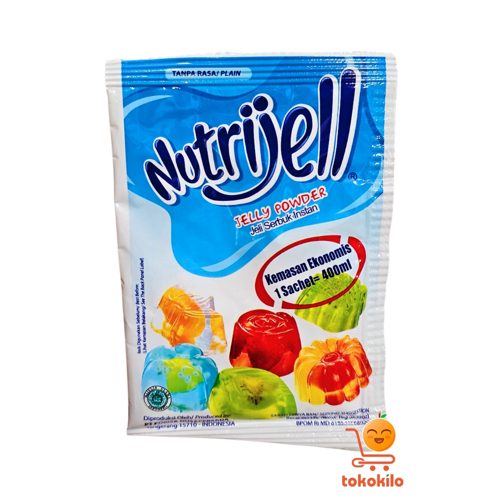 Nutrijell Plain (Tanpa Rasa) 10gr, 15gr