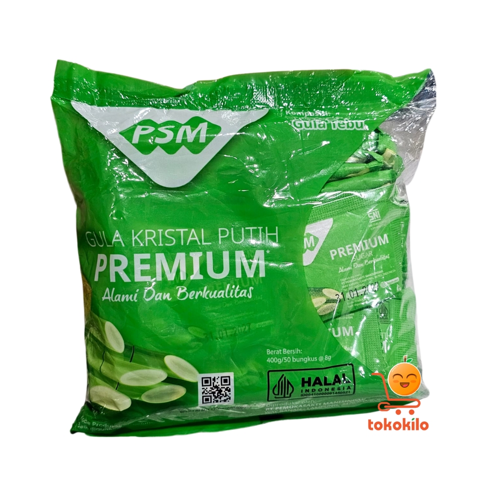 PSM Gula Kristal Putih Premium Stick & Sachet 400gr
