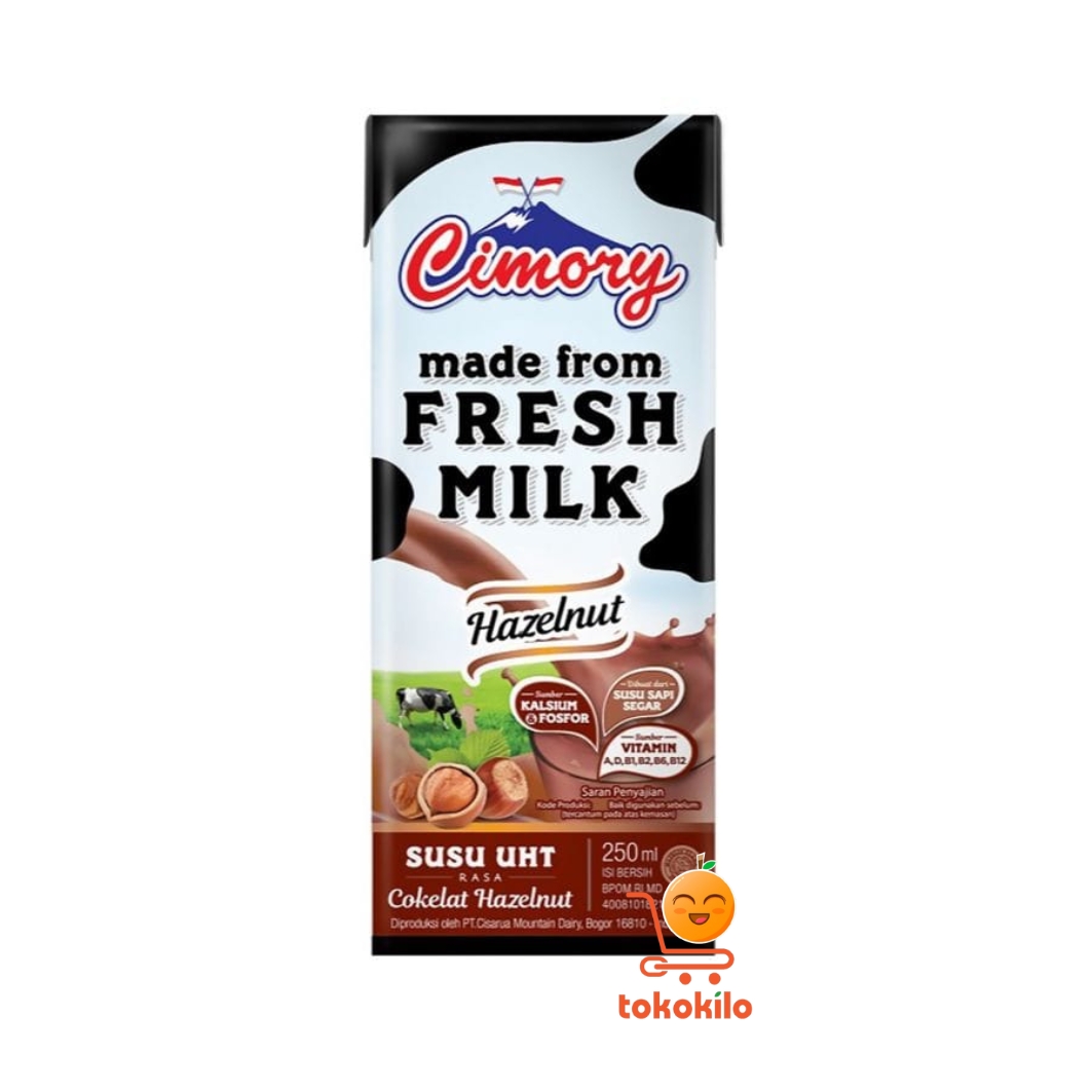 Cimory UHT Milk Rasa Cokelat Hazelnut 250ml
