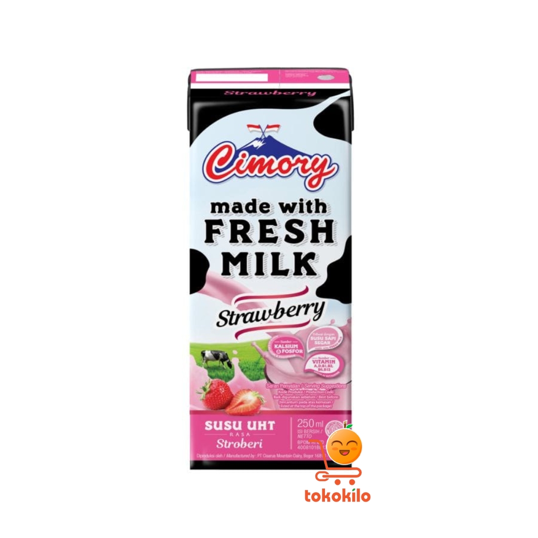 Cimory UHT Milk Rasa Stroberi 250ml